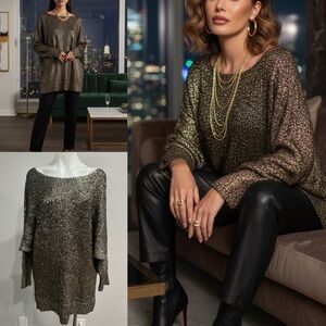 Gold Metallic Sweater